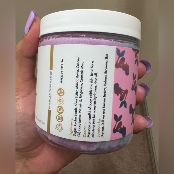 Aminnah Mermaid Kisses Sugar Polish retails $32.00 USD a container - Picture 10 of 13